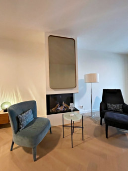 Frontstaal spiegel met ronde hoeken | Amstelveen